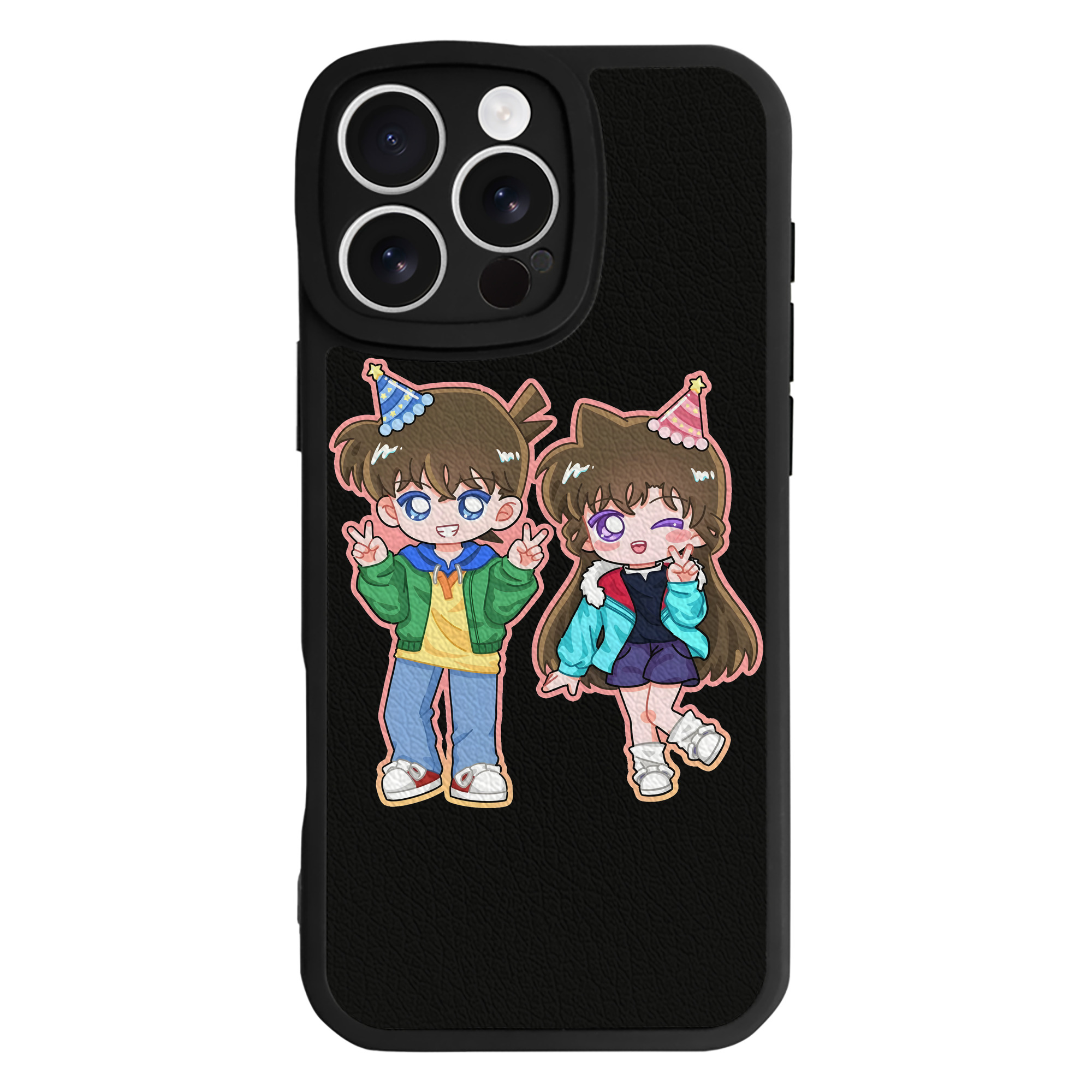 （画像用） 名探偵コナン 毛利 蘭 もうり らん、モーリ ラン Detective Conan Rachel Moore 【iPhone 16シリーズ対応】シリコンスマホケース（レザー調） 材質：シリコン